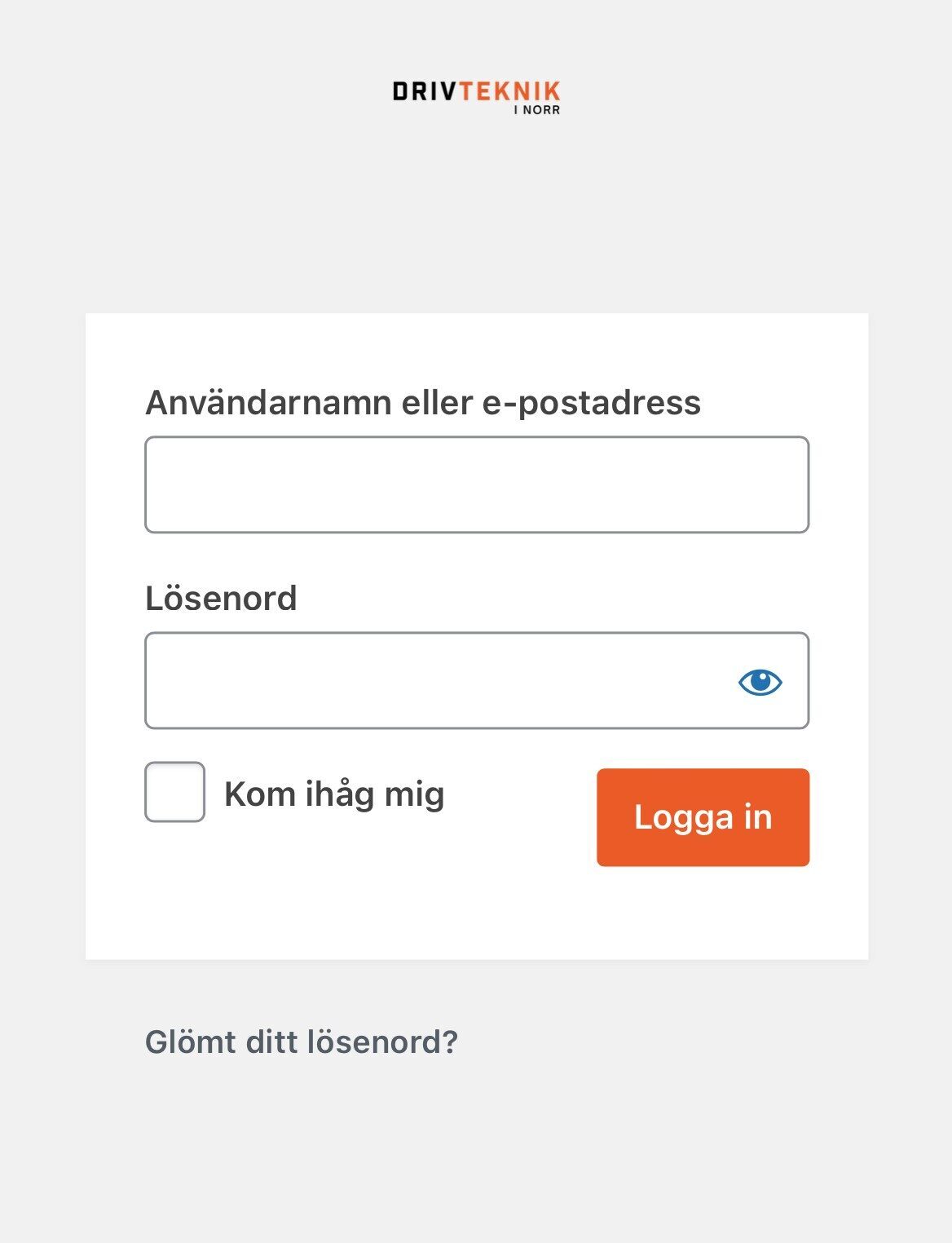 Login drivteknik